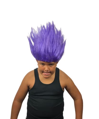 Purple crazy wig best sale