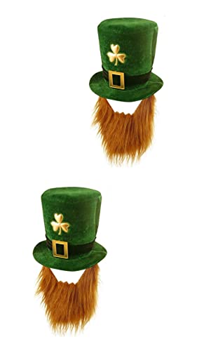 St Patrick’s Day Leprechaun Hat and Beard (Set of 2)