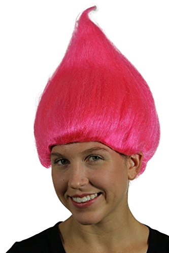 My Costume Wigs Pink Troll Wig (Hot Pink) One Size Fits All
