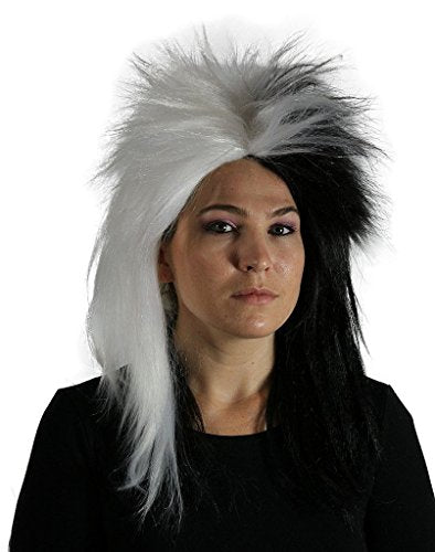 My Costume Wigs Women's Cruella Deville Wig (Black/White) One Size fits All