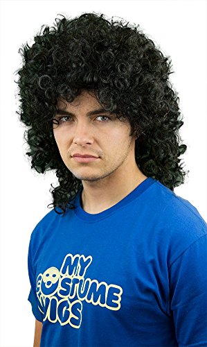 My Costume Wigs Men's Curly Rick James (Black) One Size Fits All