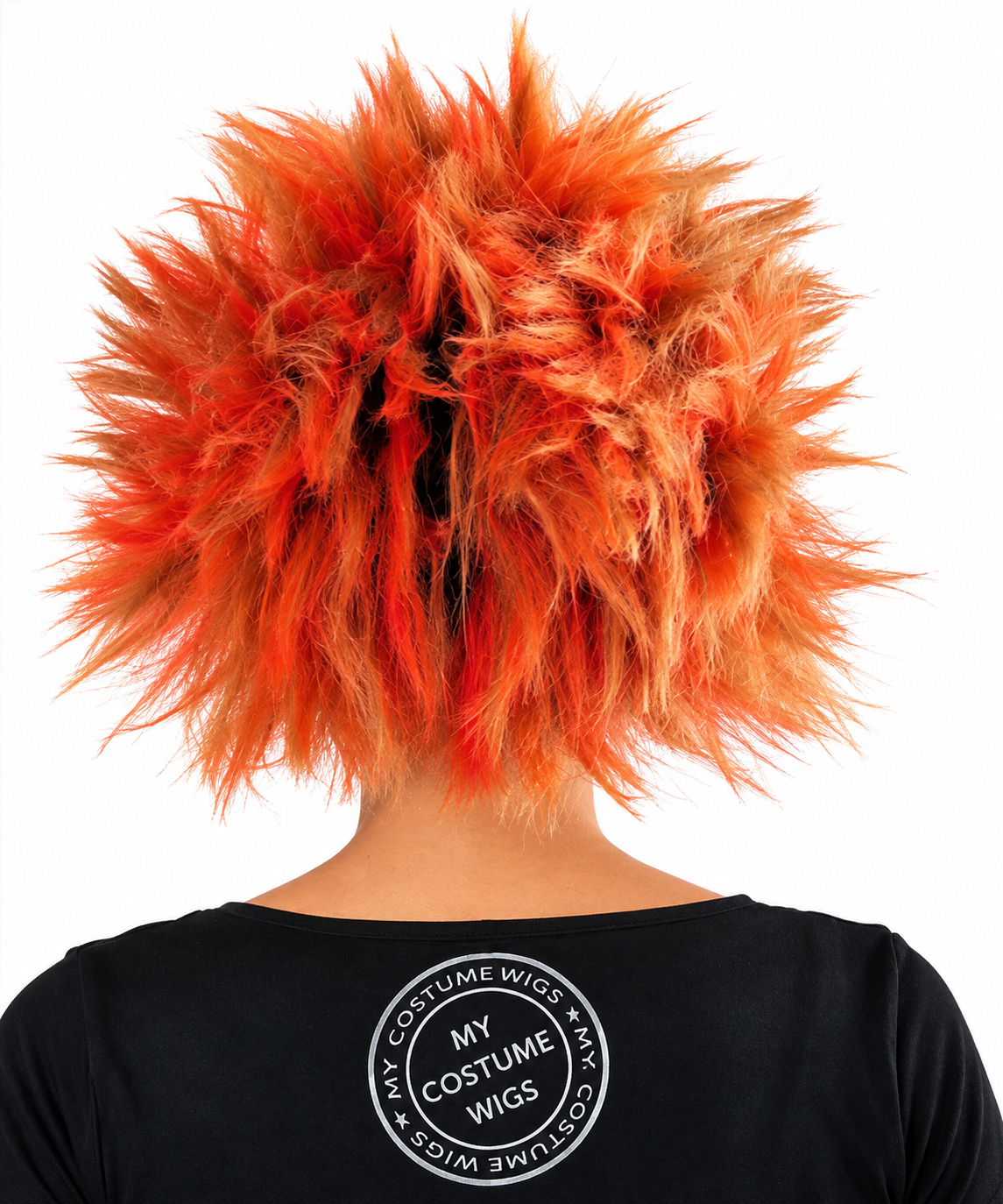 Orange Cat Costume Wig – Spiky Furry Theater & Halloween Wig