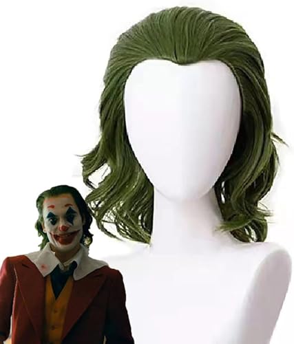 My Costume Wigs Clown Joker Fleck Mixed Green Curly/Wavy Hair Cos Anime Wig Men's Wig Daily/Party/Role Play Green