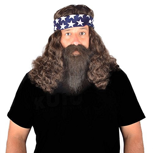 My Costume Wigs Duck Dynasty Willie Set