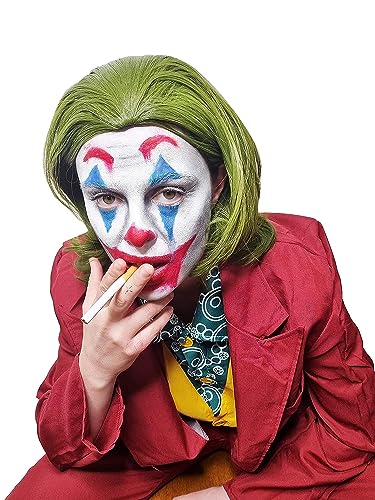 My Costume Wigs Clown Joker Fleck Mixed Green Curly/Wavy Hair Cos Anime Wig Men's Wig Daily/Party/Role Play Green